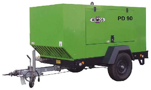 Дизельный винтовой компрессор ATMOS PDP 90 (на шасси)