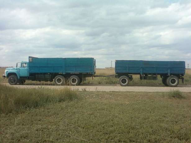 Зил 133 + прицеп, зерновоз отс